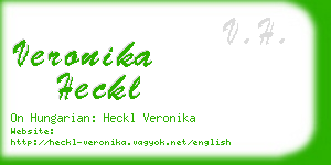 veronika heckl business card